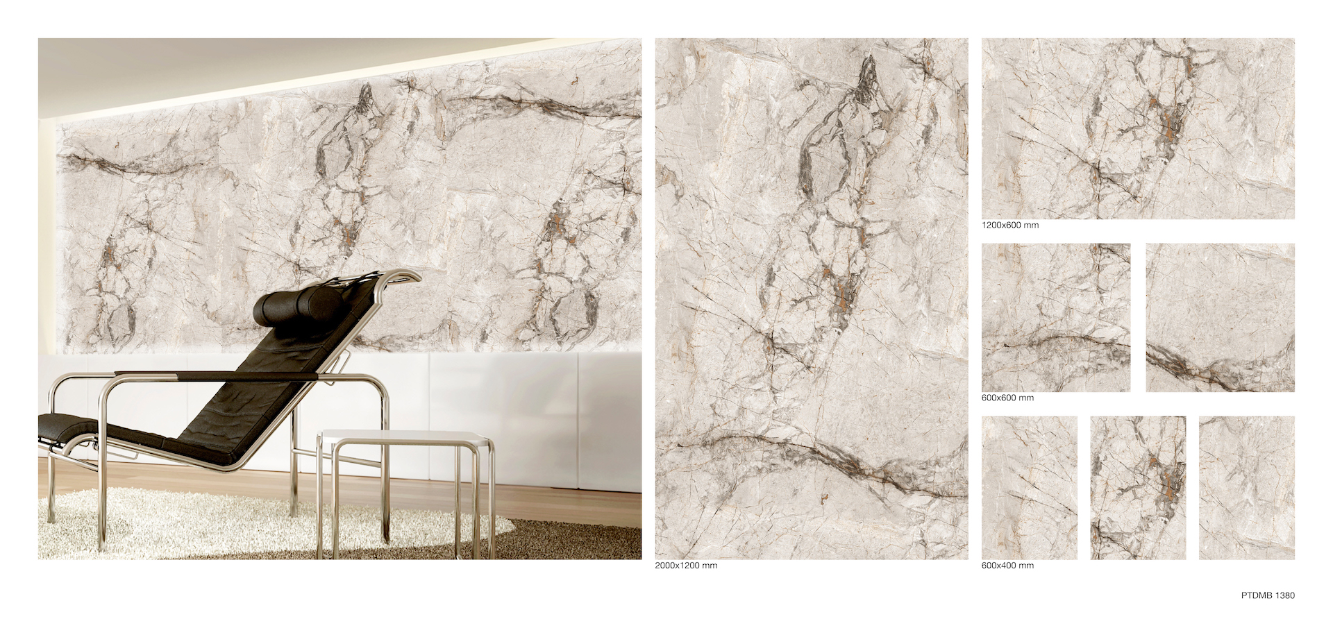 Wandfolien Fliesen Marmor PTDMB1380, 60cm x 40cm